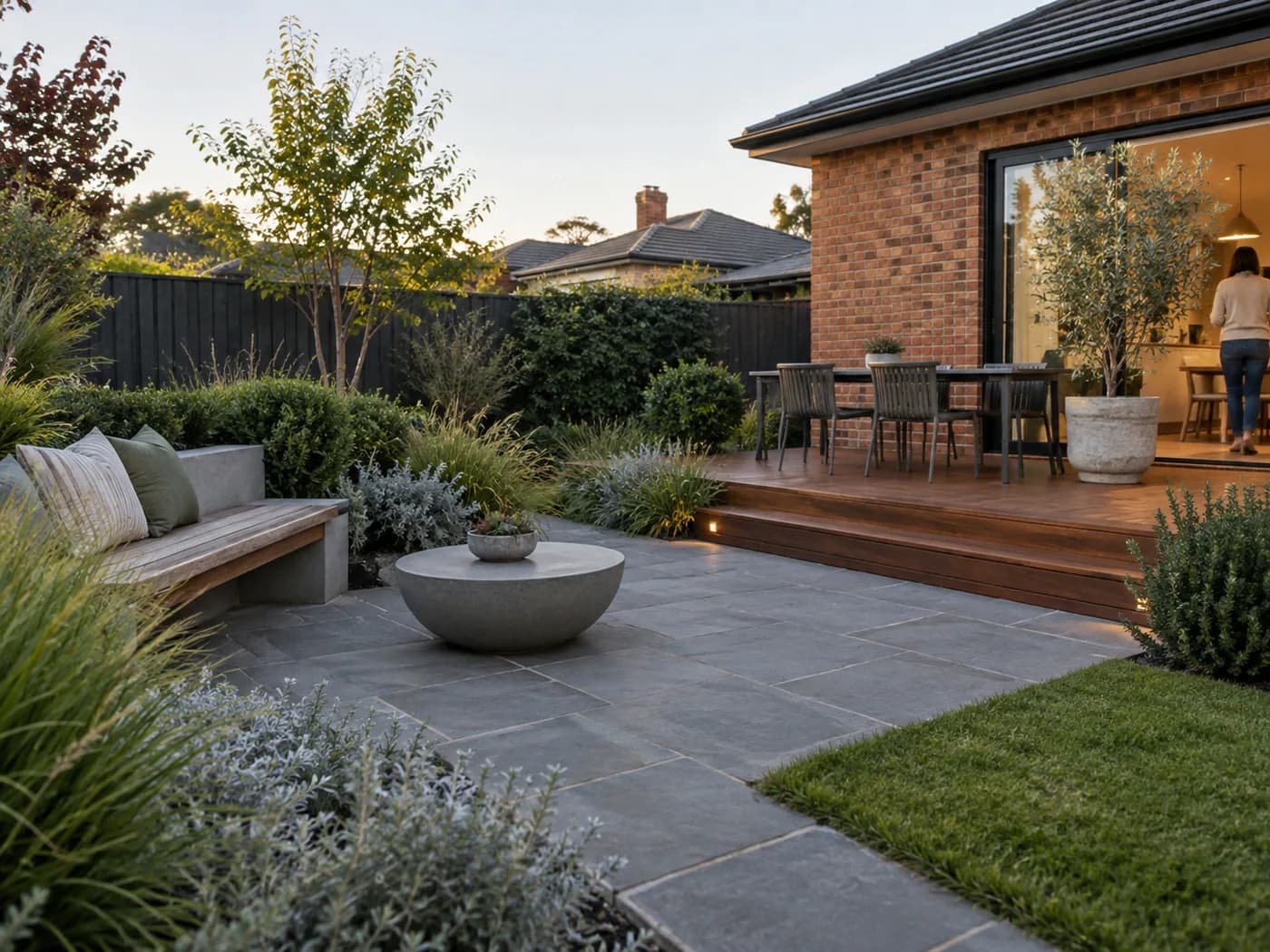 Illustrative landscape construction services in Melbourne