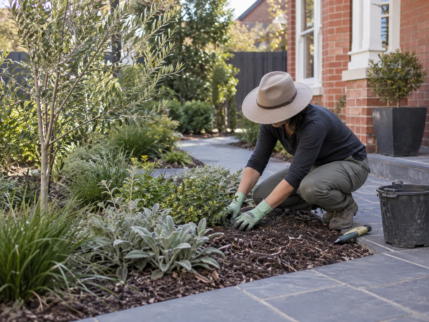 Illustrative planting and garden maintenance in Melbourne